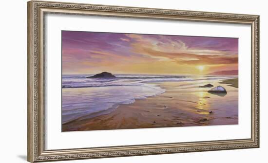 Tramonto Sul Mare-Adriano Galasso-Framed Art Print