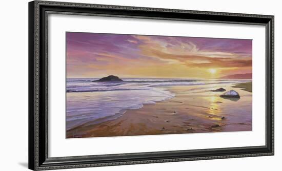 Tramonto Sul Mare-Adriano Galasso-Framed Art Print