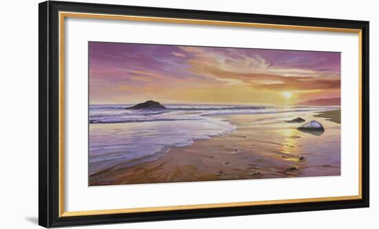 Tramonto Sul Mare-Adriano Galasso-Framed Art Print