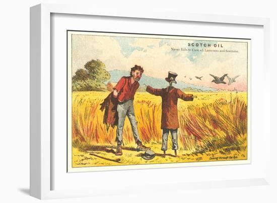 Tramp and Scarecrow-null-Framed Art Print