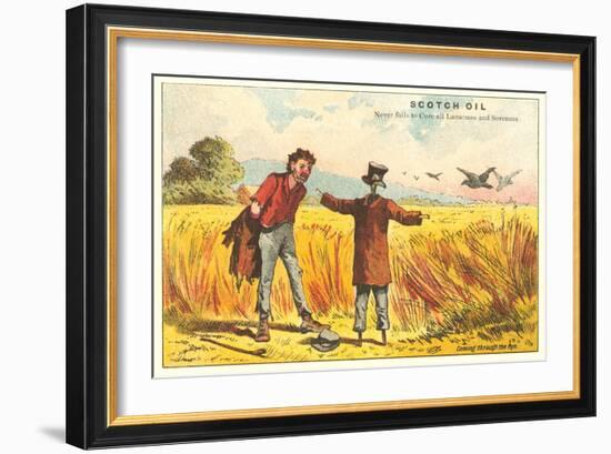 Tramp and Scarecrow-null-Framed Art Print