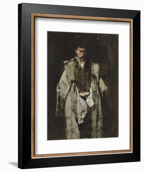 Tramp at Night; Un Vagabond De Nuit-Mihaly Munkacsy-Framed Giclee Print