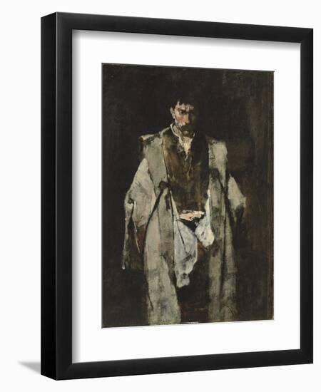 Tramp at Night; Un Vagabond De Nuit-Mihaly Munkacsy-Framed Giclee Print