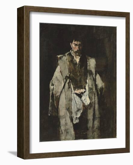 Tramp at Night; Un Vagabond De Nuit-Mihaly Munkacsy-Framed Giclee Print