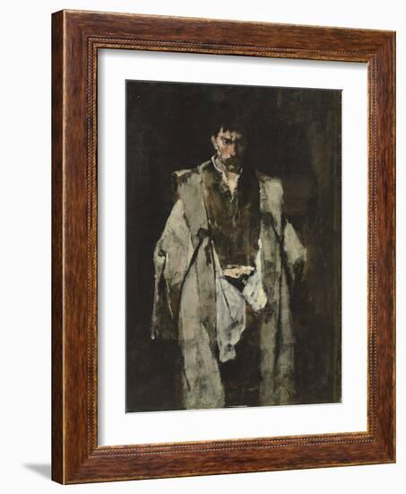 Tramp at Night; Un Vagabond De Nuit-Mihaly Munkacsy-Framed Giclee Print