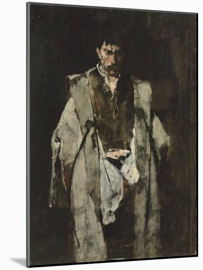 Tramp at Night; Un Vagabond De Nuit-Mihaly Munkacsy-Mounted Giclee Print