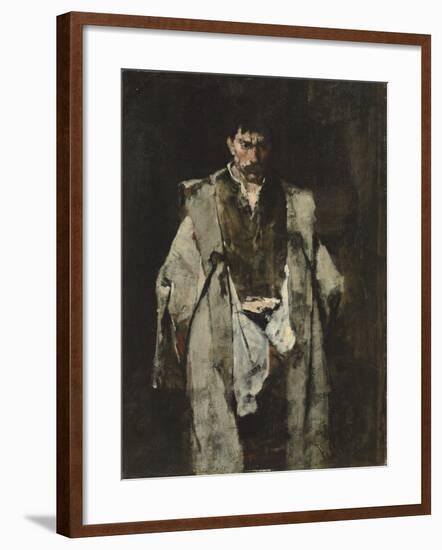 Tramp at Night; Un Vagabond De Nuit-Mihaly Munkacsy-Framed Giclee Print