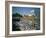 Trams Running Close to a Cafe on G Dimitrov Street in Sofia, Bulgaria, Europe-Richardson Rolf-Framed Photographic Print