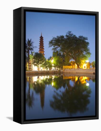 Tran Quoc Pagoda, West Lake (Ho Tay), Hanoi, Vietnam-Jon Arnold-Framed Premier Image Canvas