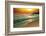 Tranquil Beach Sunset-Lilun-Framed Photographic Print