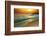 Tranquil Beach Sunset-Lilun-Framed Photographic Print