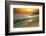 Tranquil Beach Sunset-Lilun-Framed Photographic Print