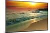 Tranquil Beach Sunset-Lilun-Mounted Photographic Print