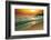 Tranquil Beach Sunset-Lilun-Framed Photographic Print