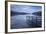 Tranquil Derwent Water at Dusk, Lake District, Cumbria, England. Autumn (October)-Adam Burton-Framed Photographic Print