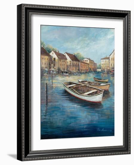 Tranquil Harbor I-Ruane Manning-Framed Art Print