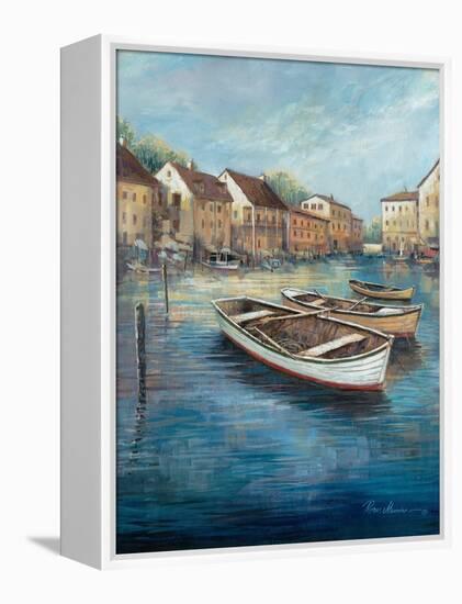 Tranquil Harbor I-Ruane Manning-Framed Stretched Canvas