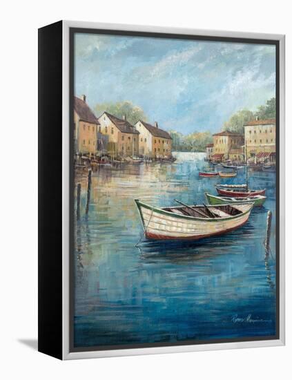 Tranquil Harbor II-Ruane Manning-Framed Stretched Canvas