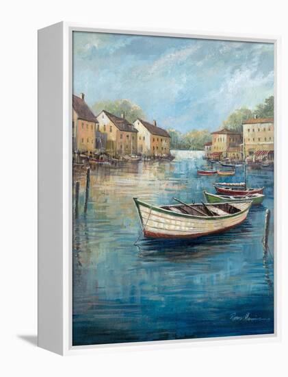 Tranquil Harbor II-Ruane Manning-Framed Stretched Canvas