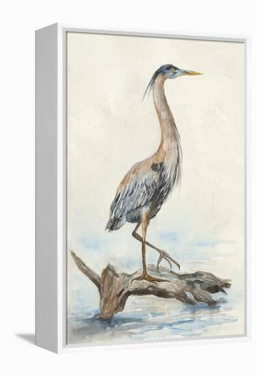 Tranquil Heron-Jacob Q-Framed Stretched Canvas