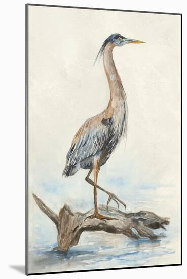 Tranquil Heron-Jacob Q-Mounted Art Print