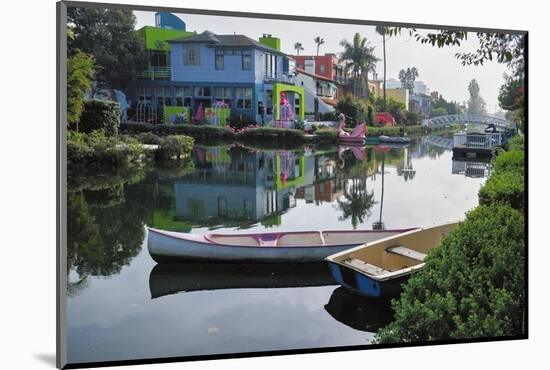 Tranquil Morning at the Venice Canal, Los Angeles-George Oze-Mounted Photographic Print