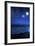 Tranquil Ocean at Night Against Starry Sky, Moon and Falling Meteorite-null-Framed Photographic Print