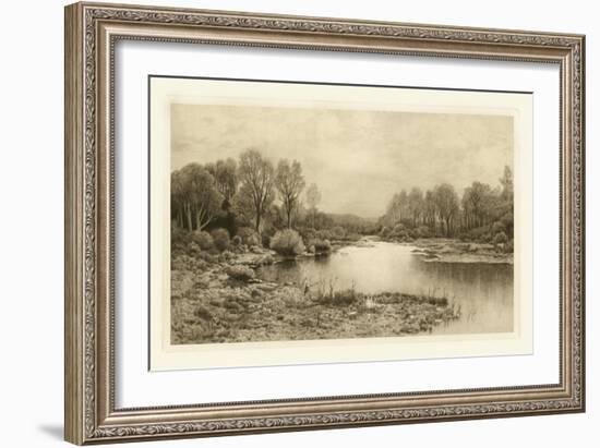 Tranquil Riverscape IV-Julian Rix-Framed Art Print