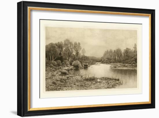 Tranquil Riverscape IV-Julian Rix-Framed Art Print