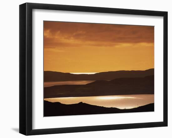 Tranquil Scene of Sunset over Gruinard Bay, Wester Ross, Highlands, Scotland, United Kingdom-Neale Clarke-Framed Photographic Print