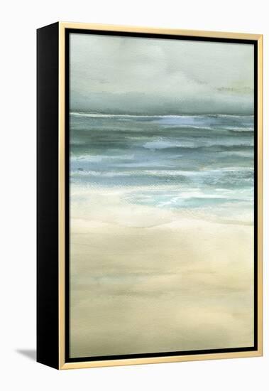 Tranquil Sea II-Jennifer Goldberger-Framed Stretched Canvas