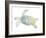 Tranquil Sea Turtle II-Megan Meagher-Framed Art Print