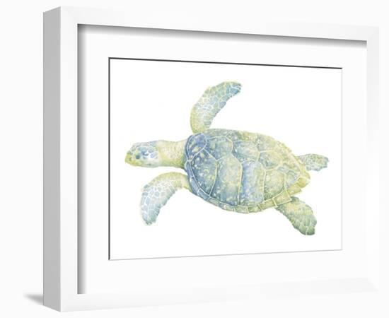 Tranquil Sea Turtle II-Megan Meagher-Framed Premium Giclee Print