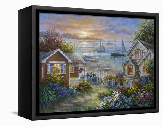 Tranquil Seafront-Nicky Boehme-Framed Premier Image Canvas