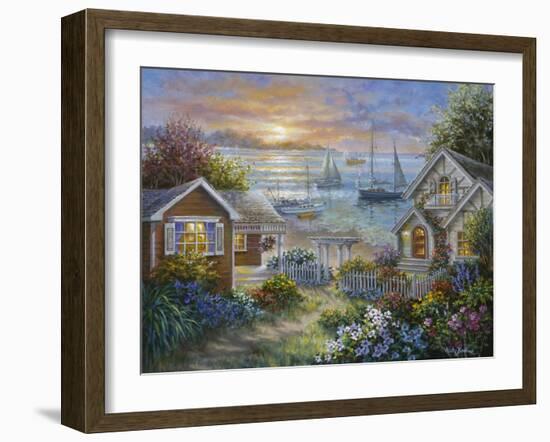 Tranquil Seafront-Nicky Boehme-Framed Giclee Print