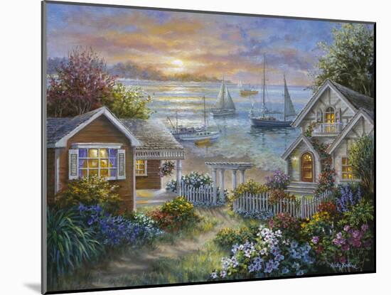 Tranquil Seafront-Nicky Boehme-Mounted Giclee Print