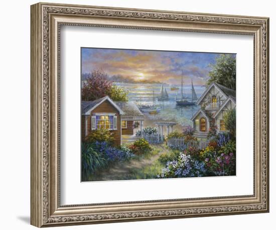 Tranquil Seafront-Nicky Boehme-Framed Giclee Print