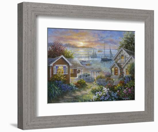 Tranquil Seafront-Nicky Boehme-Framed Giclee Print