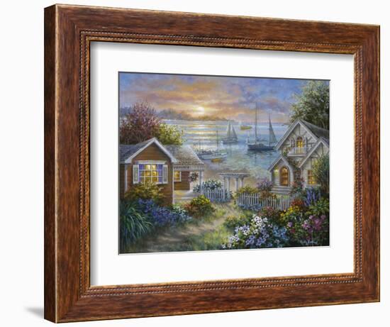 Tranquil Seafront-Nicky Boehme-Framed Giclee Print