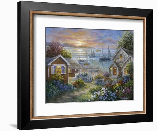 Tranquil Seafront-Nicky Boehme-Framed Giclee Print