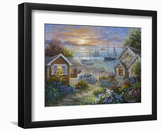 Tranquil Seafront-Nicky Boehme-Framed Giclee Print