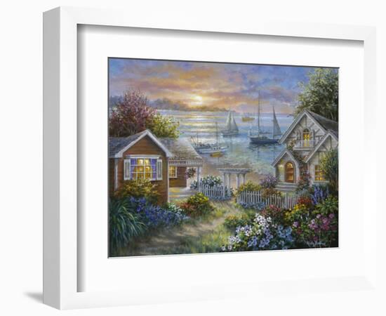 Tranquil Seafront-Nicky Boehme-Framed Giclee Print