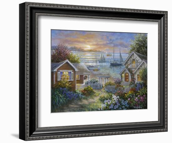 Tranquil Seafront-Nicky Boehme-Framed Giclee Print