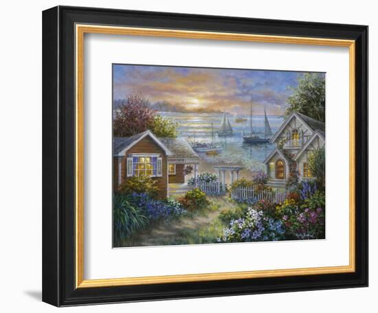 Tranquil Seafront-Nicky Boehme-Framed Giclee Print