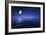 Tranquil Seas Against Rising Moon in a Starry Sky, Crete, Greece-null-Framed Photographic Print