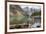 Tranquil setting of rowing boats on Moraine Lake, Banff National Park, UNESCO World Heritage Site, -Frank Fell-Framed Photographic Print