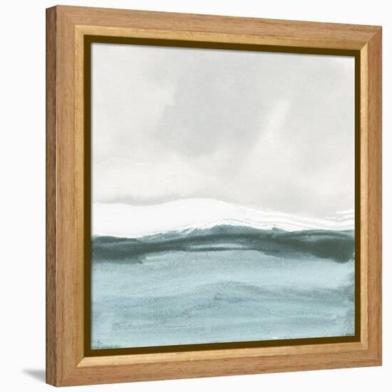 Tranquil Silver Sea II-Chris Paschke-Framed Stretched Canvas