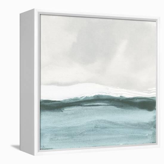 Tranquil Silver Sea II-Chris Paschke-Framed Stretched Canvas