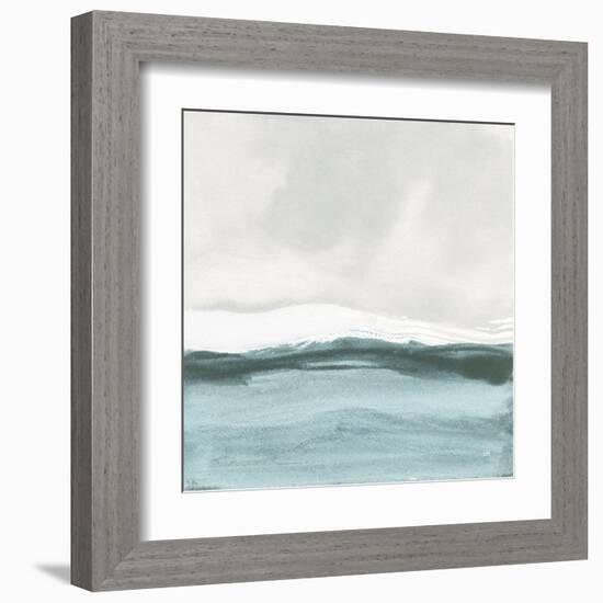 Tranquil Silver Sea II-Chris Paschke-Framed Art Print