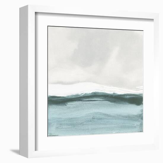 Tranquil Silver Sea II-Chris Paschke-Framed Art Print